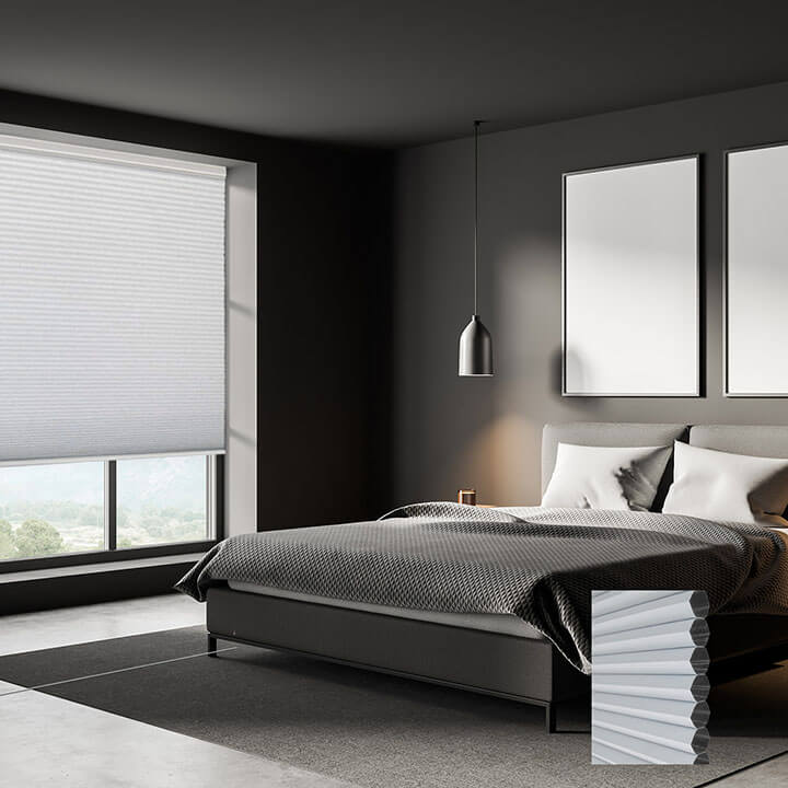 Brescia Cordless Blackout Honeycomb Blinds Off-White