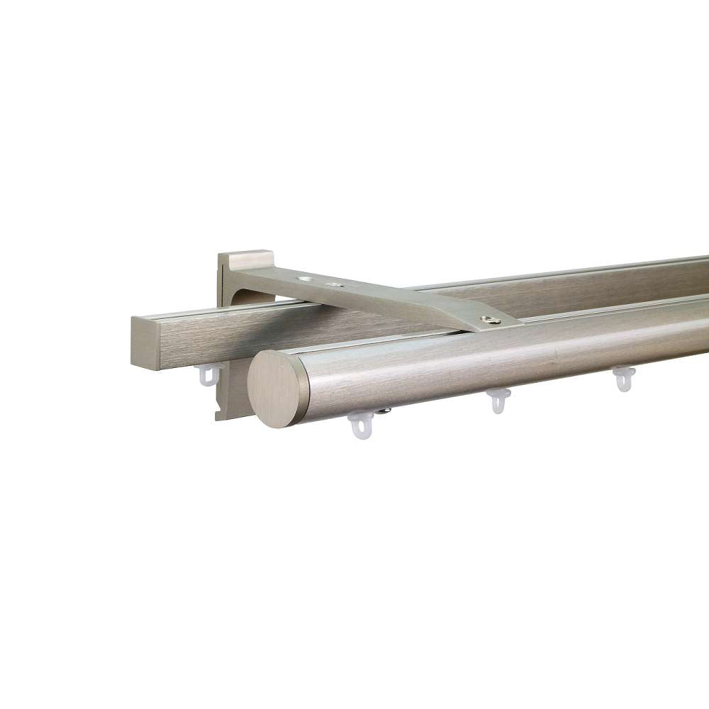 Now M51 28 mm Curtain Poles Kit Double layer Champagne