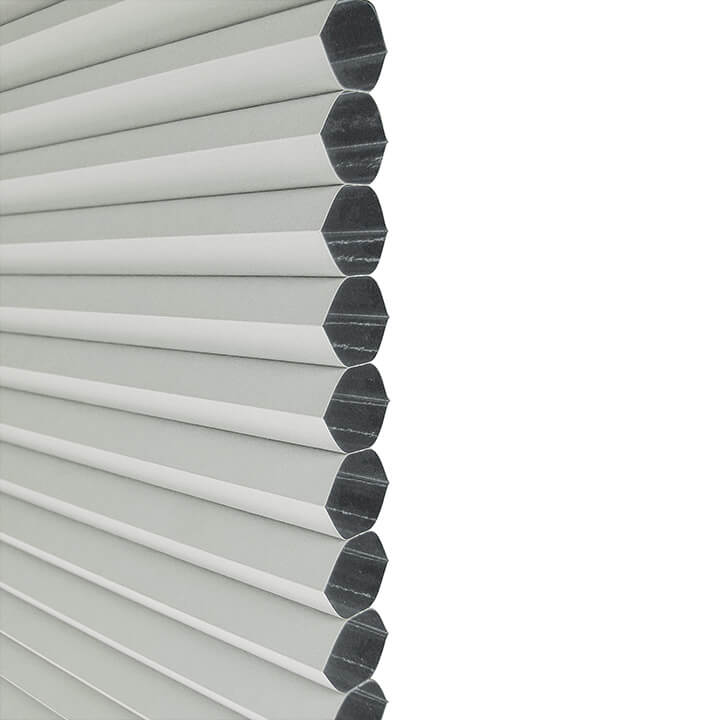 Brescia Cordless Top Down Bottom Up Blackout Honeycomb Blinds White Dove