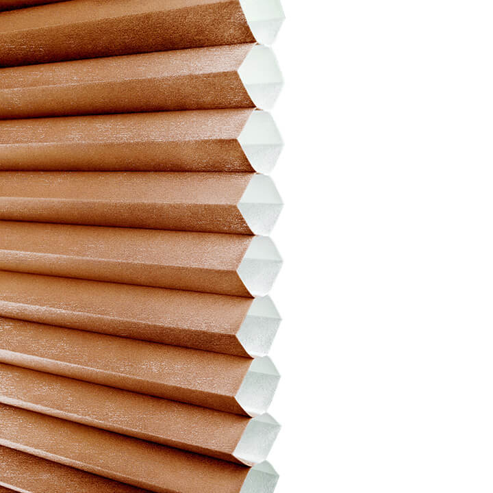 Brescia Cordless Top Down Bottom Up Light-Filtering Honeycomb Blinds Terra Cotta