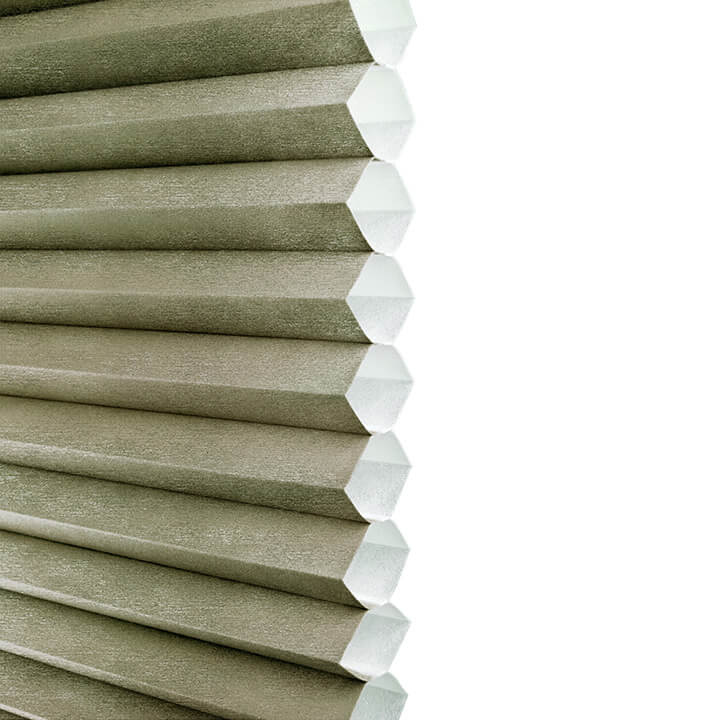 Brescia Cordless Top Down Bottom Up Light-Filtering Honeycomb Blinds Avocado