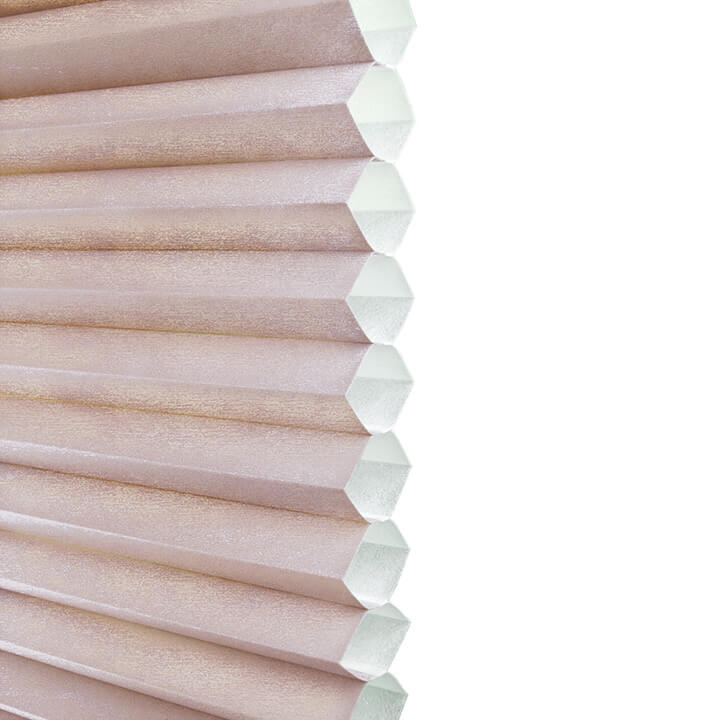 Brescia Cordless Top Down Bottom Up Light-Filtering Honeycomb Blinds Roseate
