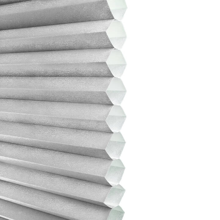 Brescia Cordless Top Down Bottom Up Light-Filtering Honeycomb Blinds Gray Sheen