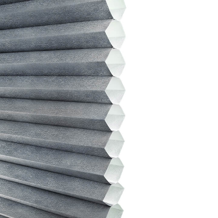 Brescia Cordless Light-Filtering Honeycomb Blinds Royal Gray
