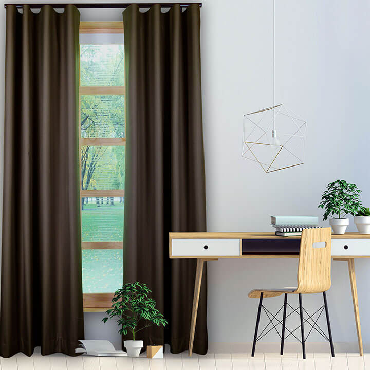 Now M51 28 mm Curtain Poles Kit Double layer Black