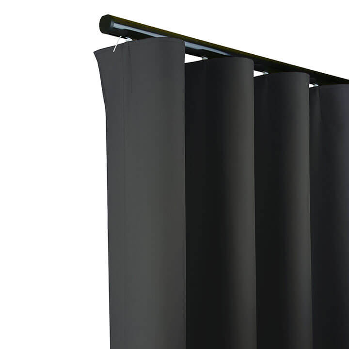 Now M51 28 mm Curtain Poles Kit Single layer Black