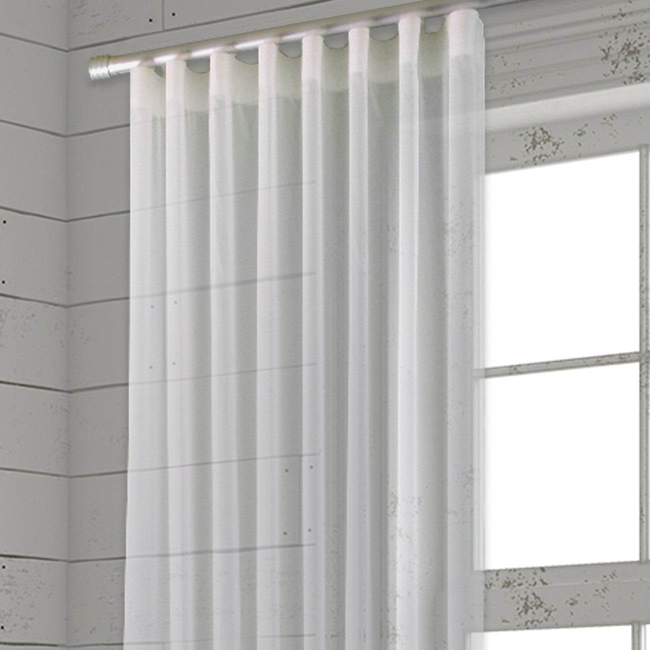 Now 1 3/8" Drapery Rod Set Double Layer Natural