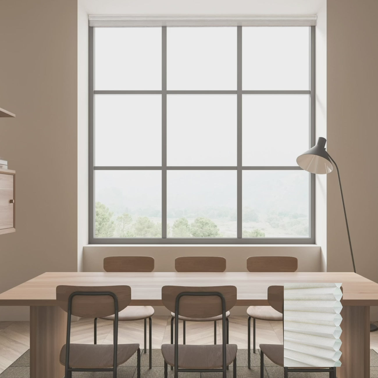Brescia Cordless Light-Filtering Honeycomb Blinds White Dove