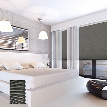 Brescia Cordless Blackout Honeycomb Blinds Anthracite