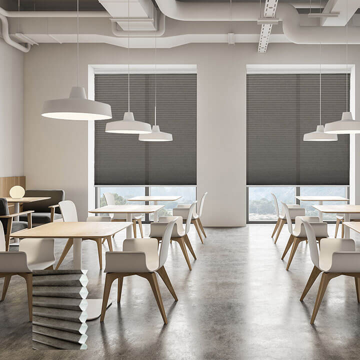 Brescia Cordless Light-Filtering Honeycomb Blinds Anthracite