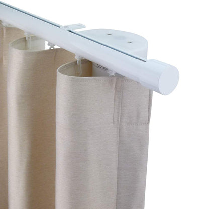 Now 1 3/8" Drapery Rod Set Single Layer White