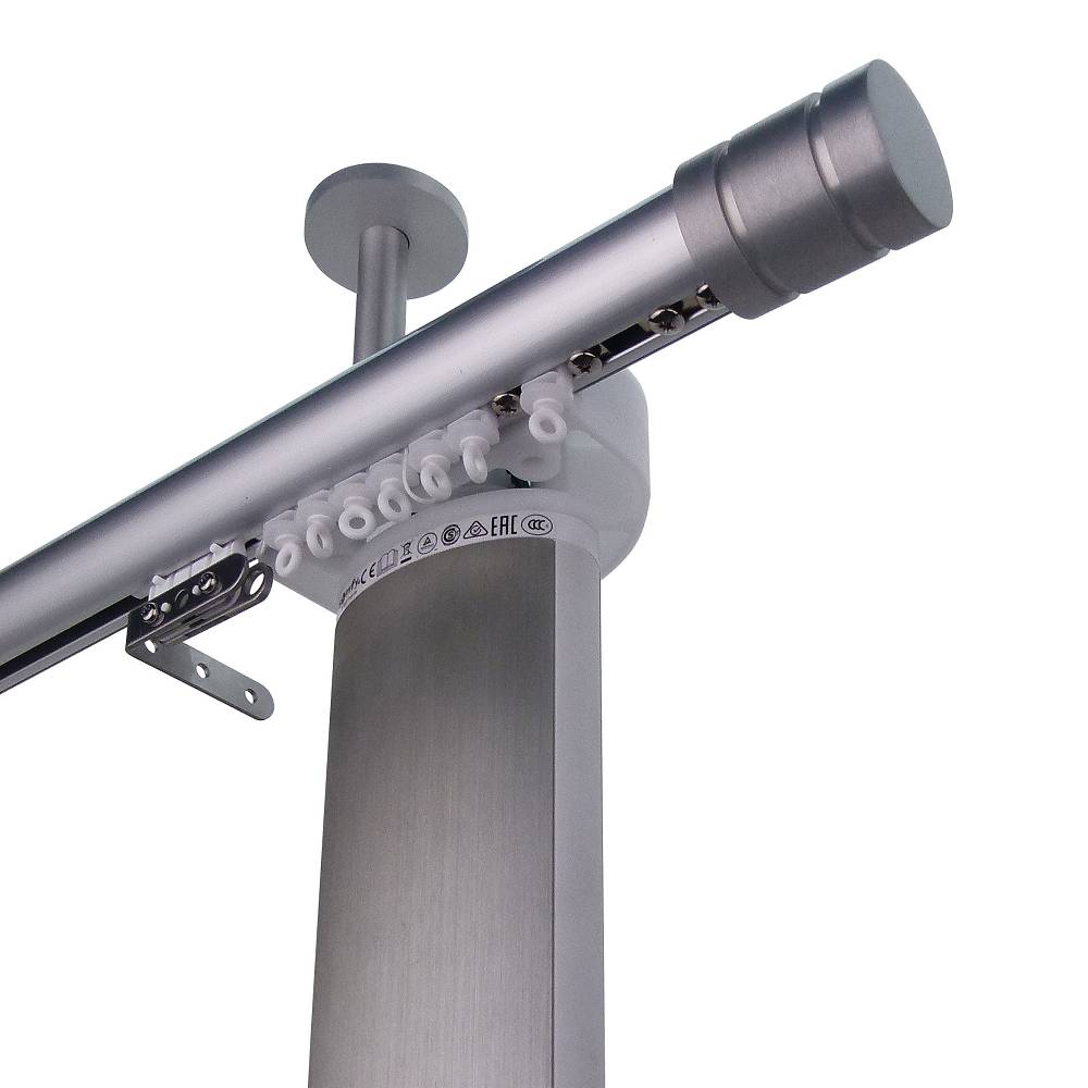 Now 1 3/8" Motorized Drapery Kit Single Layer Natural Aluminum