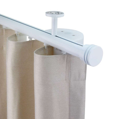 Now 1 3/8" Drapery Rod Set Single Layer White