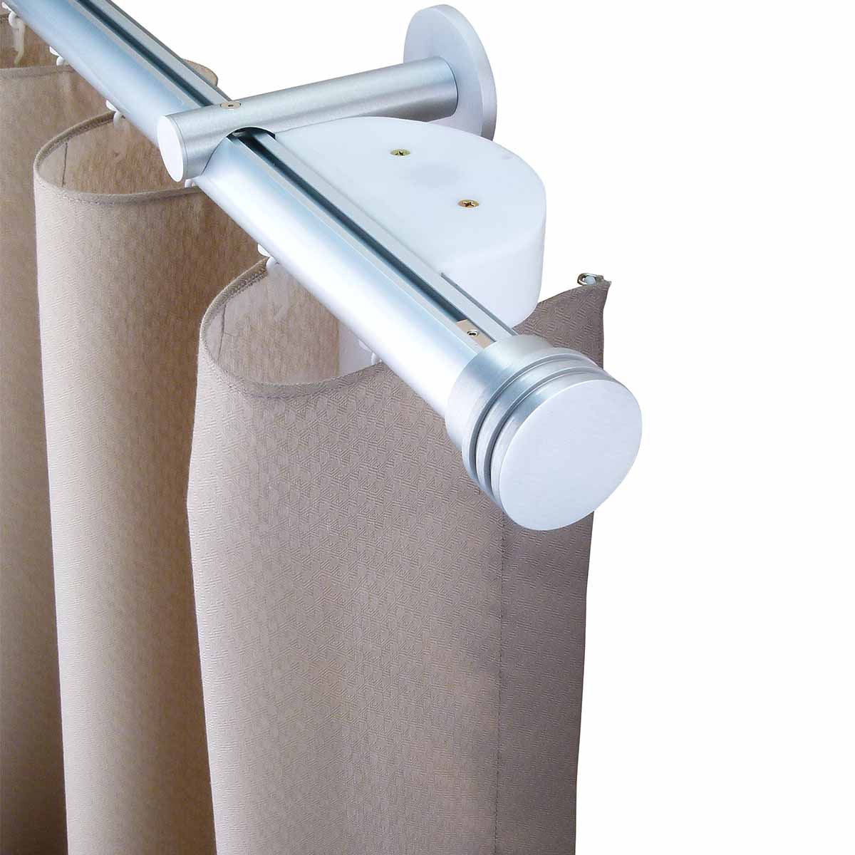 Now 1 3/8" Drapery Rod Set Single Layer Natural