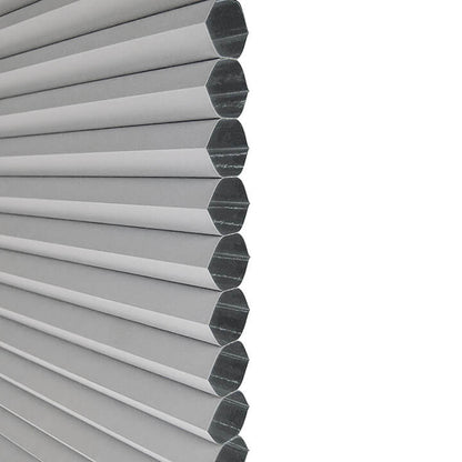 Brescia Cordless Top Down Bottom Up Blackout Honeycomb Blinds Gray Sheen
