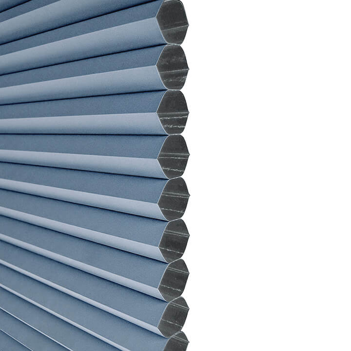 Brescia Cordless Day And Night Blackout Honeycomb Blinds Federal Blue