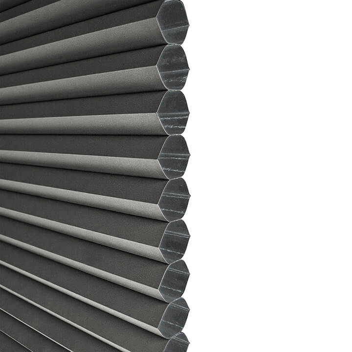 Brescia Clutch Day And Night Blackout Honeycomb Blinds Anthracite