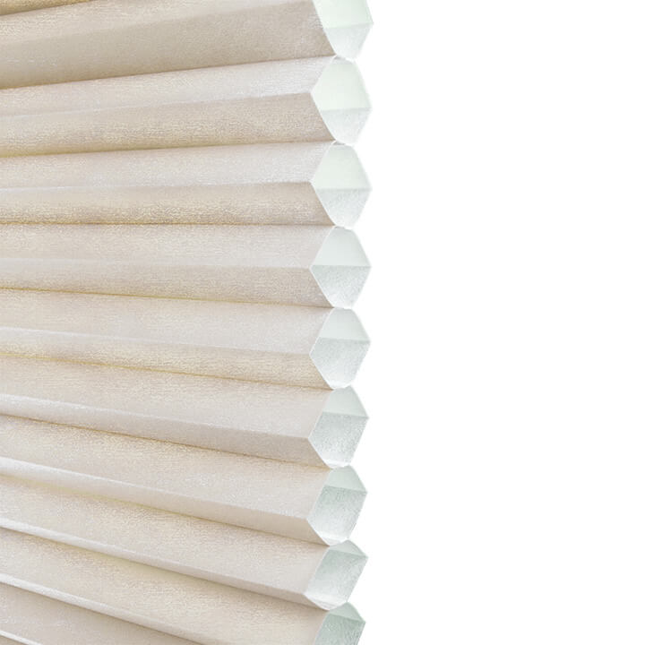Brescia Clutch Light-Filtering Honeycomb Blinds Alabaster