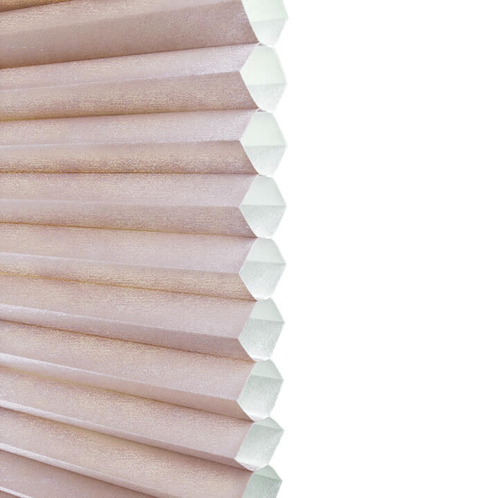 Brescia Clutch Light-Filtering Honeycomb Blinds Roseate