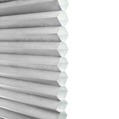 Brescia Cordless Top Down Bottom Up Light-Filtering Honeycomb Blinds Gray Sheen