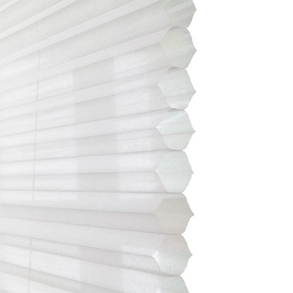 Parma Motorized Sheer Honeycomb Blinds Off-White