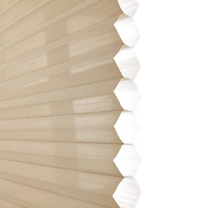 Parma Clutch Top Down Bottom Up Sheer Honeycomb Blinds Fawn