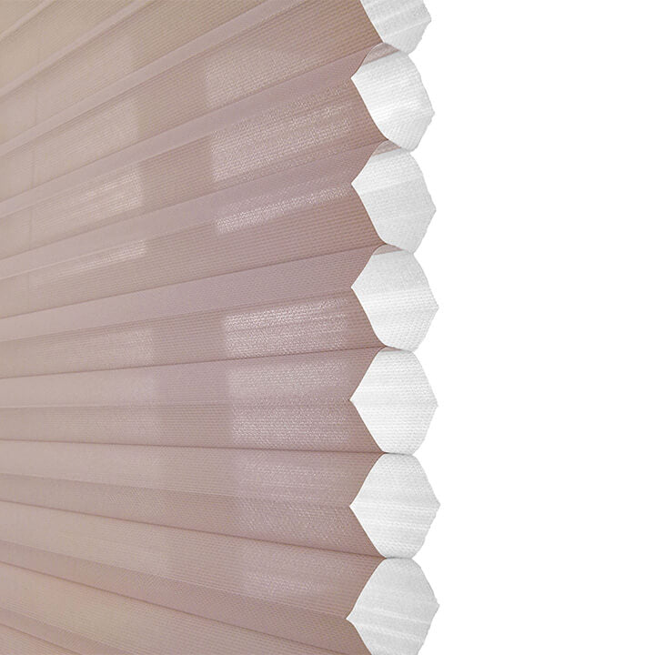 Parma Clutch Sheer Honeycomb Blinds Roseate