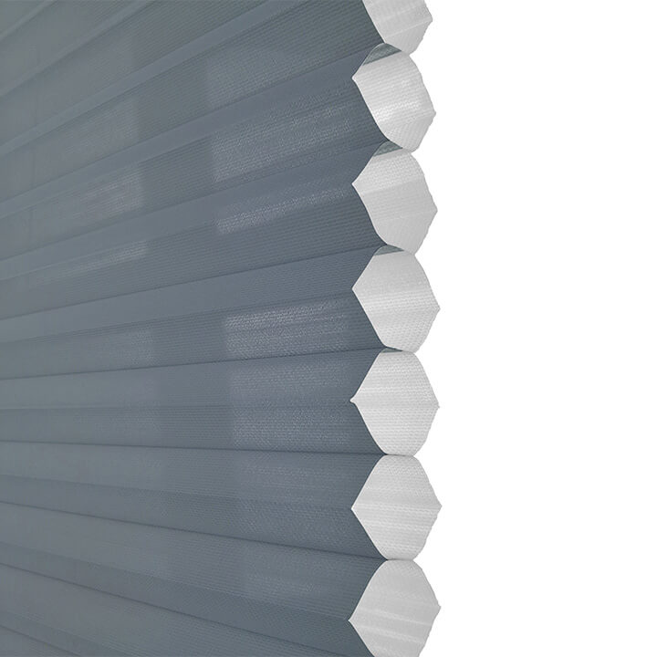 Parma Clutch Top Down Bottom Up Sheer Honeycomb Blinds Royal Gray