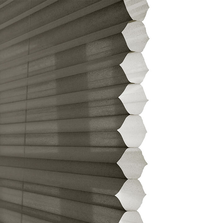 Parma Motorized Sheer Honeycomb Blinds Anthracite