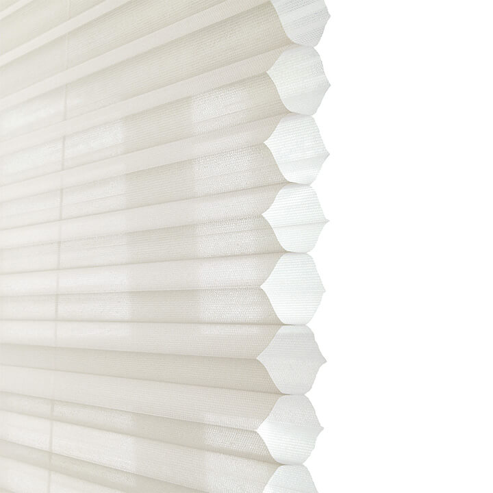 Parma Clutch Top Down Bottom Up Sheer Honeycomb Blinds White Dove