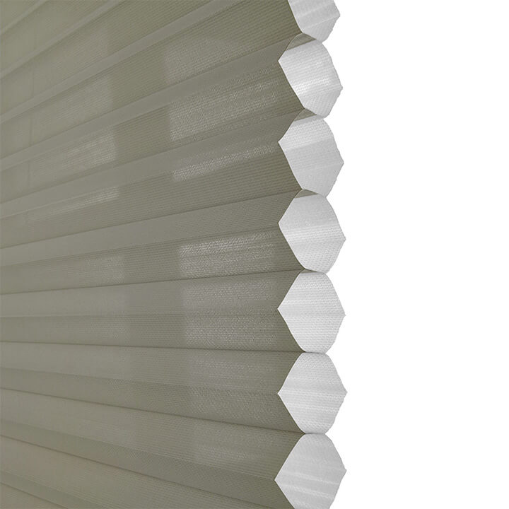 Parma Cordless Sheer Honeycomb Blinds Antique Pewter