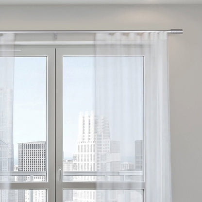 Now 1 3/8" Motorized Drapery Kit Single Layer Natural Aluminum
